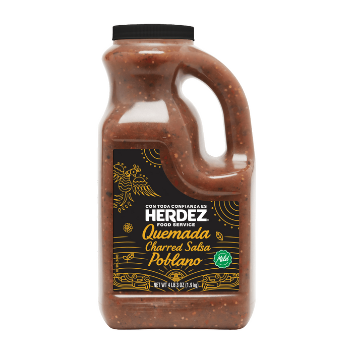 SALSA HERDEZ 1.9 KG SALSA QUEMADA POBLANO | 4 x 1.9kg