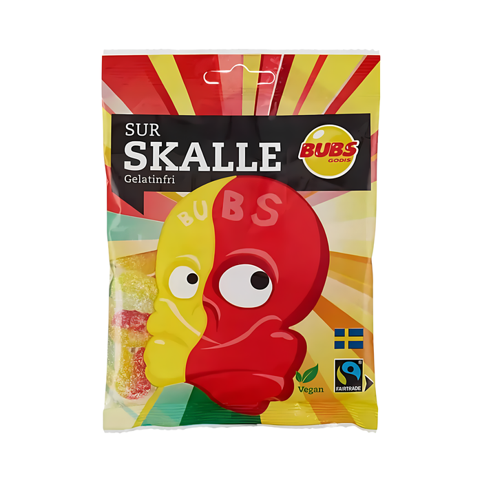 CANDY BUBS 90 GR SUR SKALLE | 16 x 90g