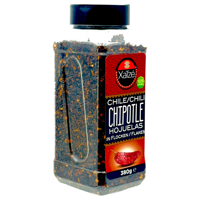 CHILE XATZE 380 GR CHILE CHIPOTLE HOJUELAS