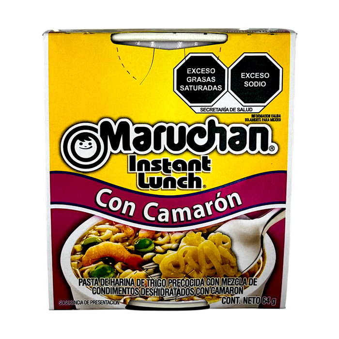 PDISH MARUCHAN 64 GR INSTANT CUP CAMARON (MEX EDITION)