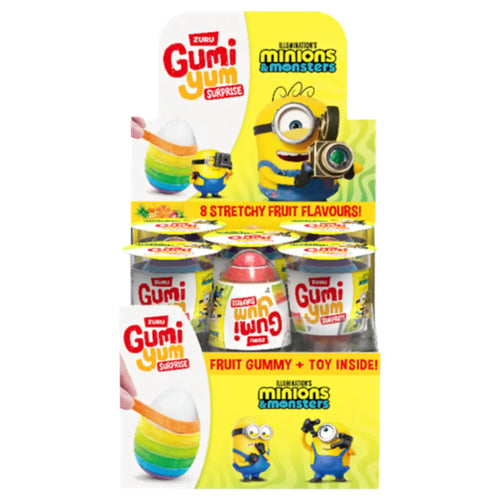CANDY GUMI YUM 18 x 26 GR MINIONS SURPRISE