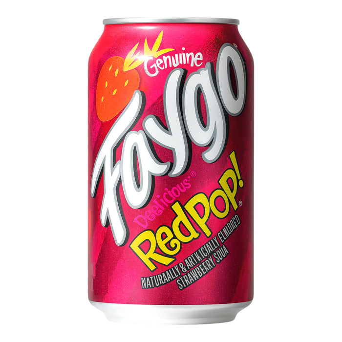 BEVER FAYGO 355 ML RED POP CAN