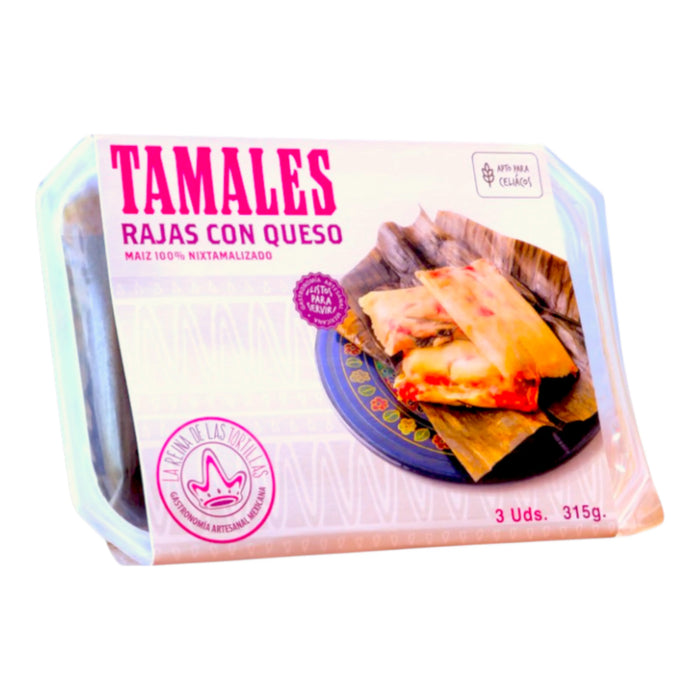 PDISH LA REINA 315 GR TAMALES RAJAS CON QUESO