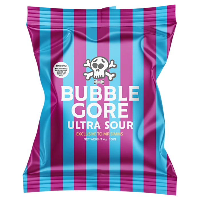 CANDY MR SIMMS 100 GR BUBBLE GORE ULTRA SOUR | 24 x 100g