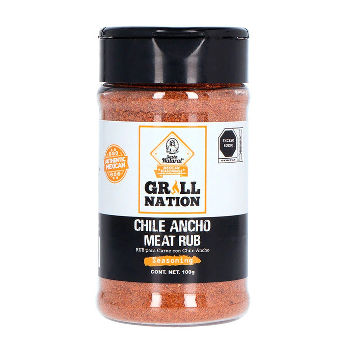 SAZON GRILL NATION 100 GR CHILE ANCHO MEAT RUB