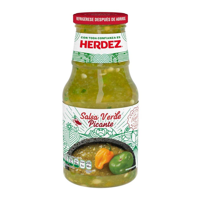 Herdez Salsa Verde Picante Glas 453 g
