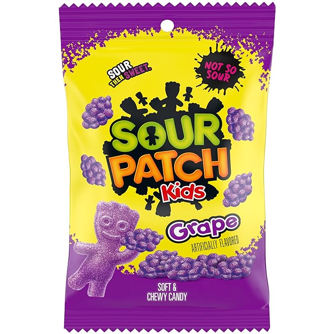 Sour Patch Trauben-Peg-Beutel 101 g