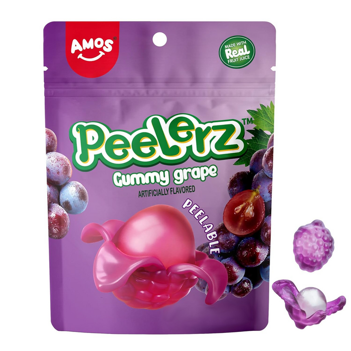 CANDY AMOS 65 GR PEELERZ GUMMY GRAPE