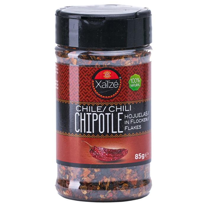 CHILE XATZE 85 GR CHILE CHIPOTLE HOJUELAS