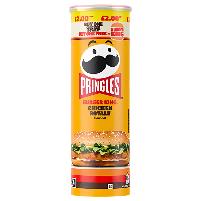 SNACK PRINGLES 165 GR BURGER KING CHICKEN ROYALE | 6 x 165g