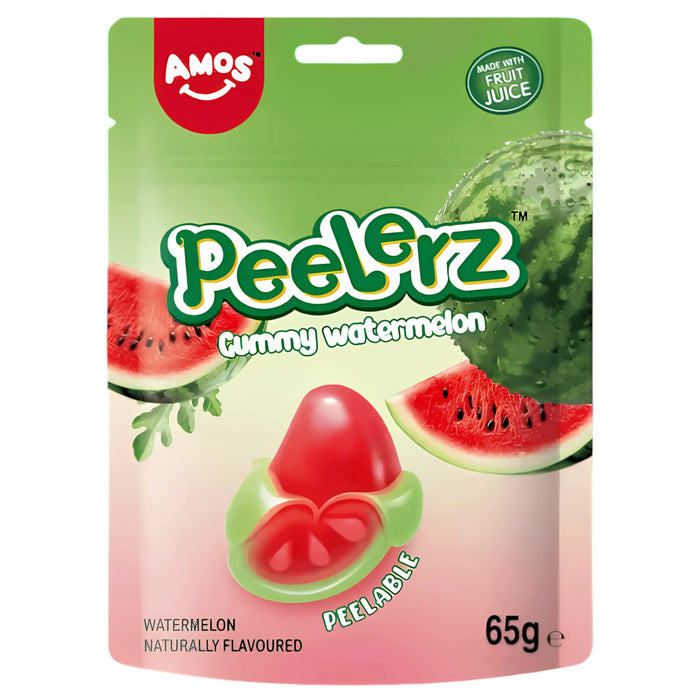 CANDY AMOS 65 GR PEELERZ GUMMY WATERMELON (36 UN)