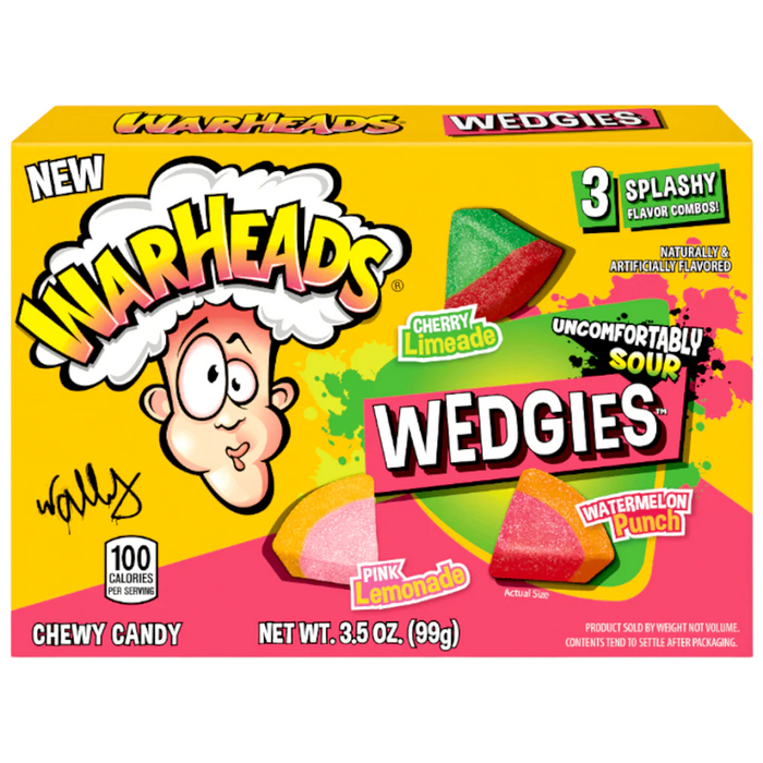 CANDY WARHEADS 99 GR WEDGIES THEATER BOX