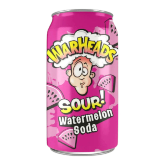 BEVER WARHEADS 330 ML SOUR SODA WATERMELON