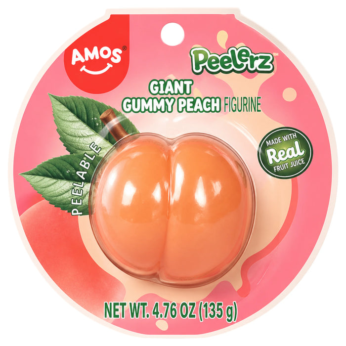CANDY AMOS 135 GR PEELERZ GIANT PEACH | 12 x 135g
