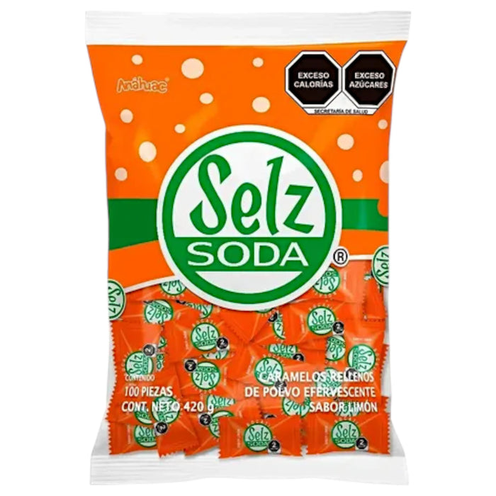 CANDY SELZ SODA 100 x 4.2 GR LIMON