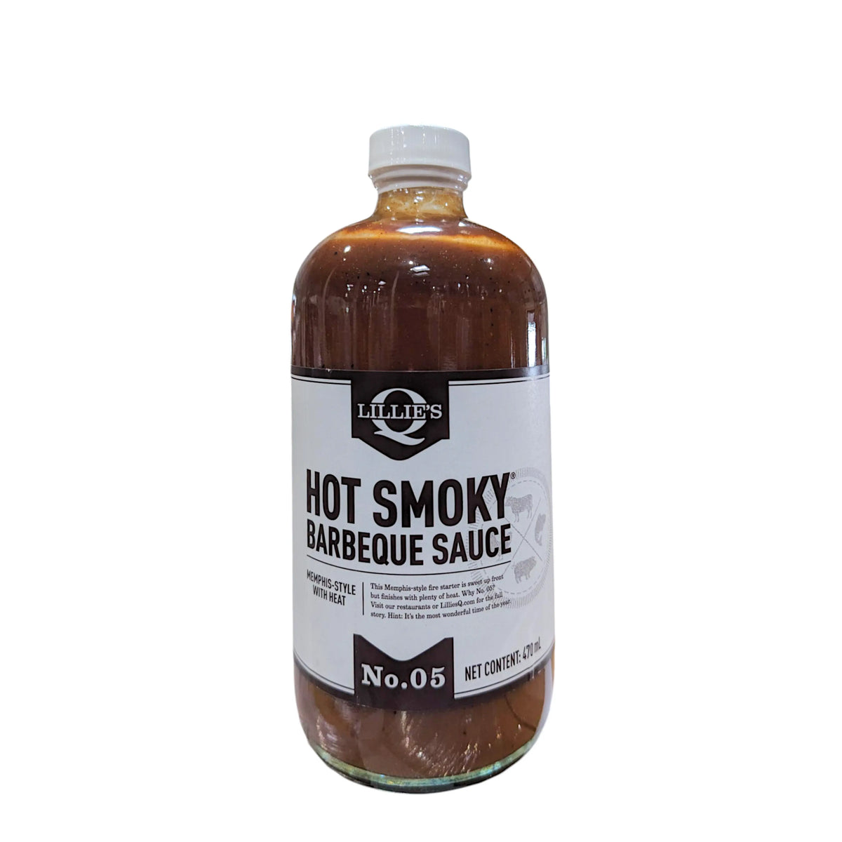 SAUCE LILLIES Q 470 ML SCHARFE RAUCH-BBQ-SAUCE