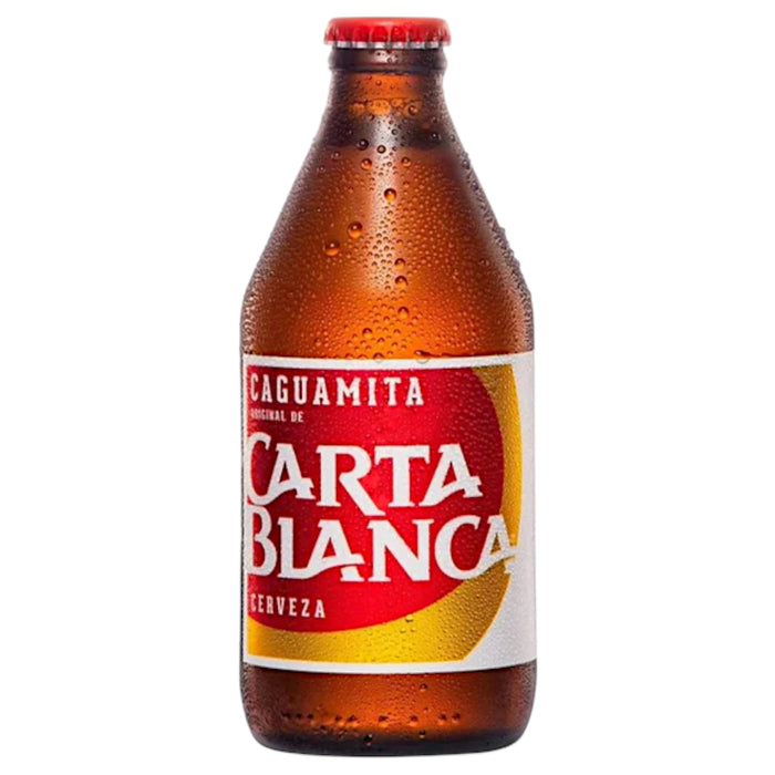 BEVER CARTA BLANCA 300 ML CAGUAMITA BEER GLASS | 24 x 300ml