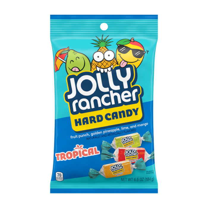 CANDY JOLLY RANCHER 184 GR HARD CANDY TROPICAL (12 UN)
