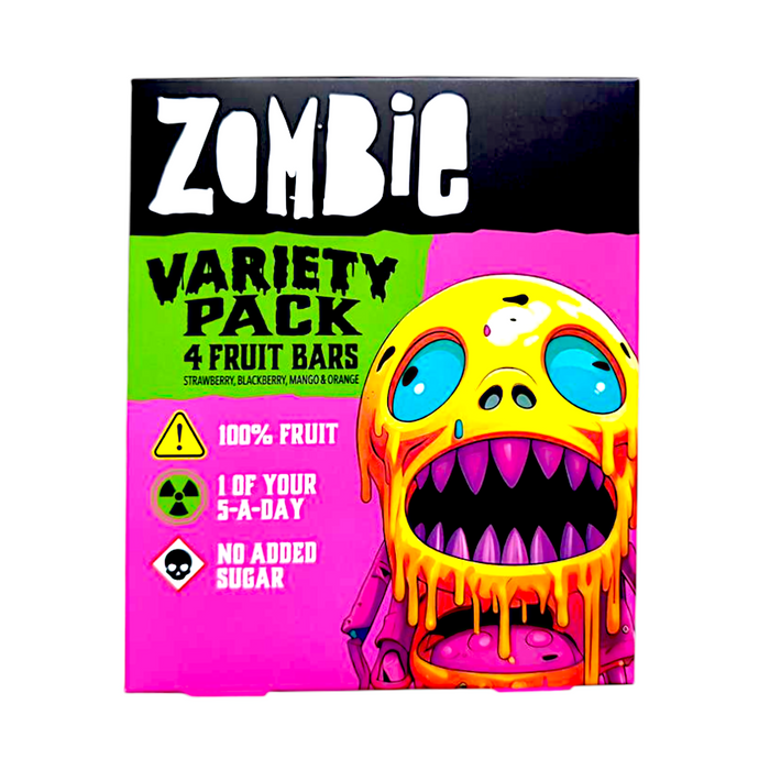 Zombie Fruit Leatherz Riegel Probierpackung 4 x 25 g