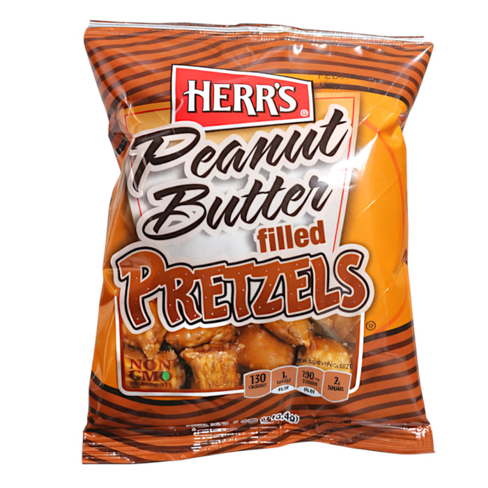SNACK HERRS 113 GR PEANUT BUTTER NON GMO PRETZELS (24 UN)