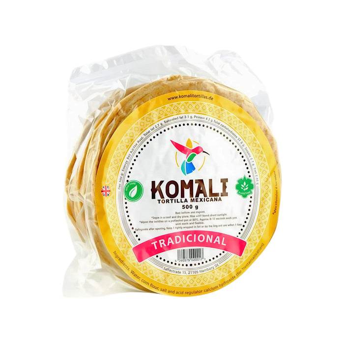 TORTI KOMALI 500 GR MAIZ 15 CM TRADITIONAL