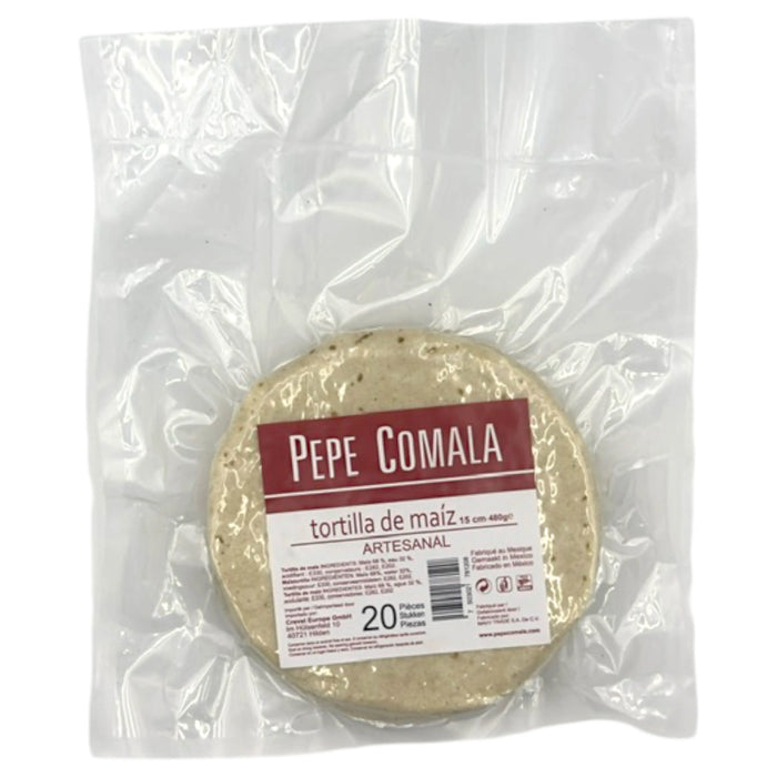 TORTI PEPE COMALA 480 GR TORTILLA DE MAIZ 15 CM
