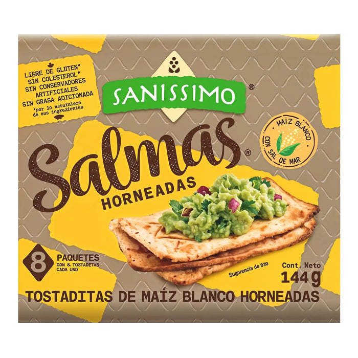 TOSTA SANISSIMO 144 GR SALMAS HORNEADAS (28 UN)