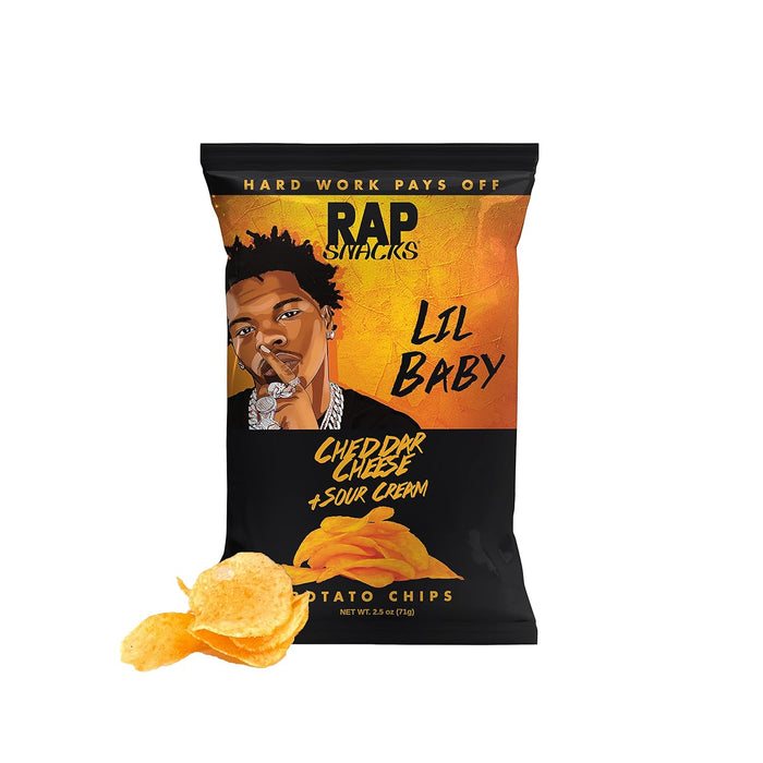SNACK RAP SNACKS 71 GR LIL BABY CHEESE SOUR CREAM CHIPS | 24 x 71g
