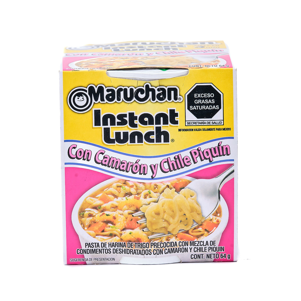 PDISH MARUCHAN 64 GR INSTANT CUP CAMARON CON CHILE PIQUIN (MEX EDITION)