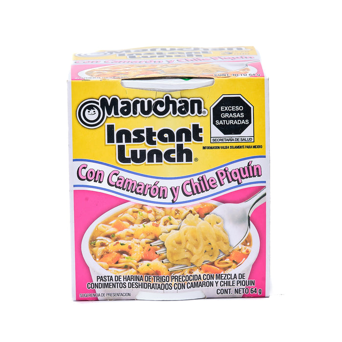PDISH MARUCHAN 64 GR INSTANT CUP CAMARON CON CHILE PIQUIN (MEX EDITION) | 12 x 64g
