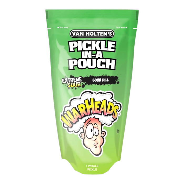 VEGET VAN HOLTENS 242 GR WARHEAD EXTREME SOUR PICKLE JUMBO | 12 x 242g