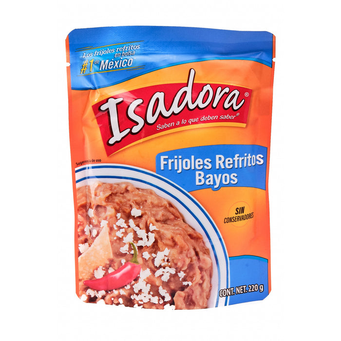 FRIJO ISADORA 220 GR FRIJOLES BAYOS REFRITOS BOLSA