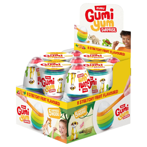 CANDY GUMI YUM 18 x 26 GR WILD LIFE SURPRISE