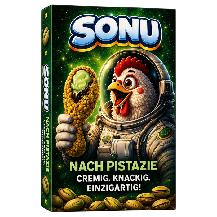 CANDY SONU 20 x 60 GR CRUNCH CRISPY CHICKEN PISTACHIO
