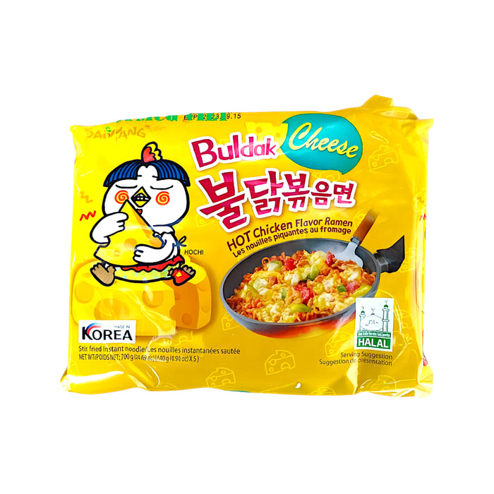 PDISH BULDAK 5 x 140 GR SPICY CHEESE CHICKEN NOODLE