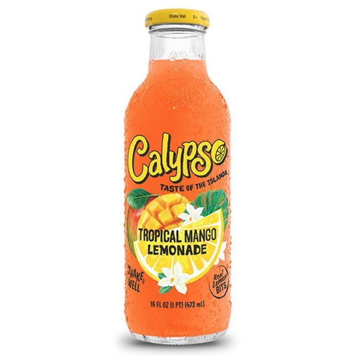 BEBIDA CALYPSO ALEMANIA 473 ML LIMONADA MANGO TROPICAL (PFAND)