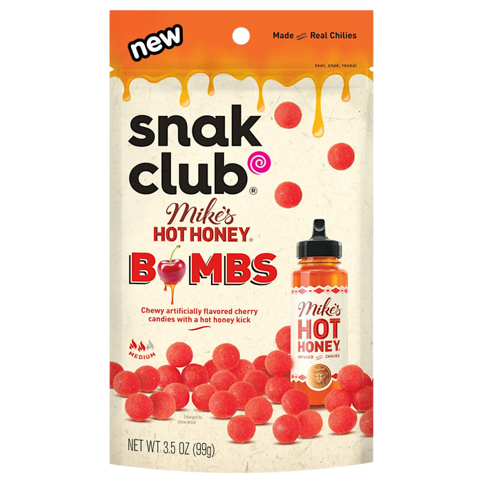CANDY SNAK CLUB 99 GR MIKES HOT HONEY CHERRY BOMBS