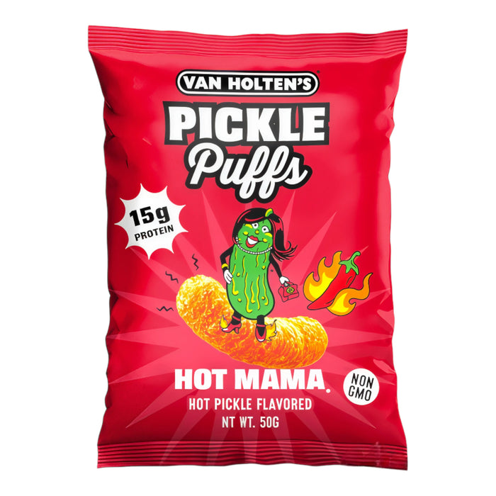 SNACK VAN HOLTENS 50 GR HOT MAMA PICKLE PUFFS | 14 x 50g
