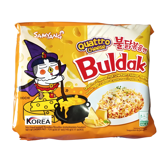 PDISH BULDAK 5 x 145 GR QUATTO CHEESE NOODLE