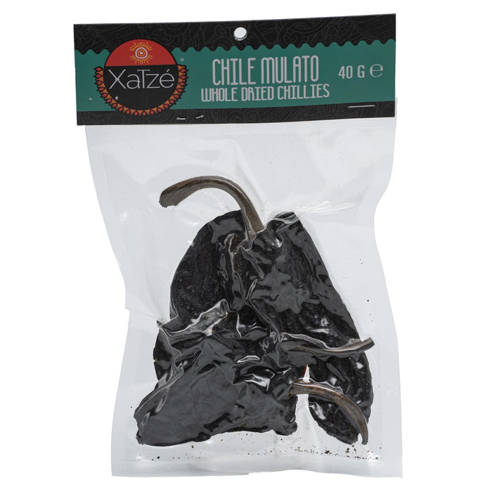 CHILE XATZE 40 GR SECO RETAIL MULATO VACIO (12 UN)