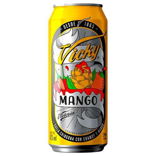 BEVER VICTORIA 473 ML VICKY MANGO BEER CAN