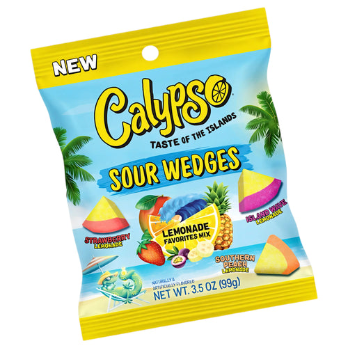CANDY CALYPSO 99 GR LEMONADE SOUR WEDGES