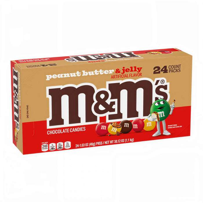 CANDY M&M 24 x 40 GR PEANUT BUTTER & JELLY