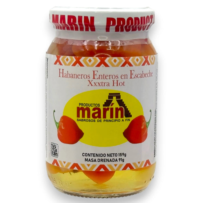 CHILE MARIN 159 GR HABANEROS ENTEROS ROJOS | 12 x 159g