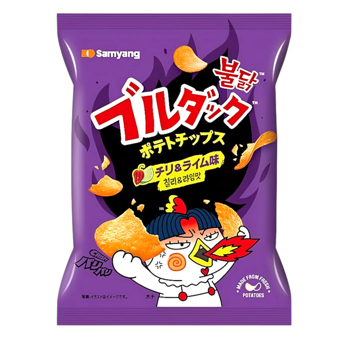 SNACK BULDAK 55 GR POTATO CHIPS CHILI & LIME