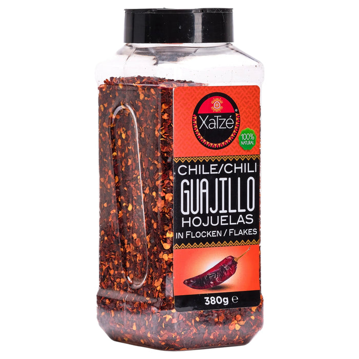 CHILE XATZE 380 GR CHILE GUAJILLO HOJUELAS
