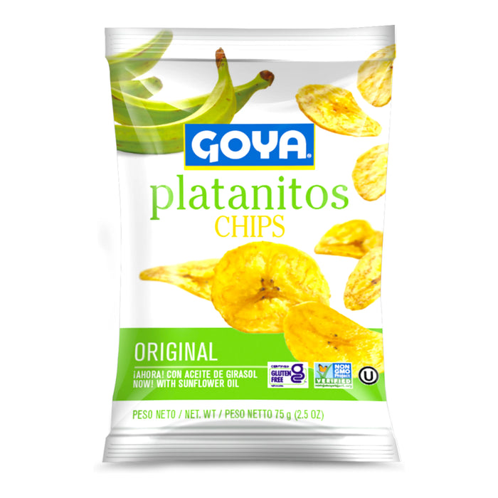 SNACK GOYA 75 GR SALTY PLANTAIN CHIPS | 24 x 75g