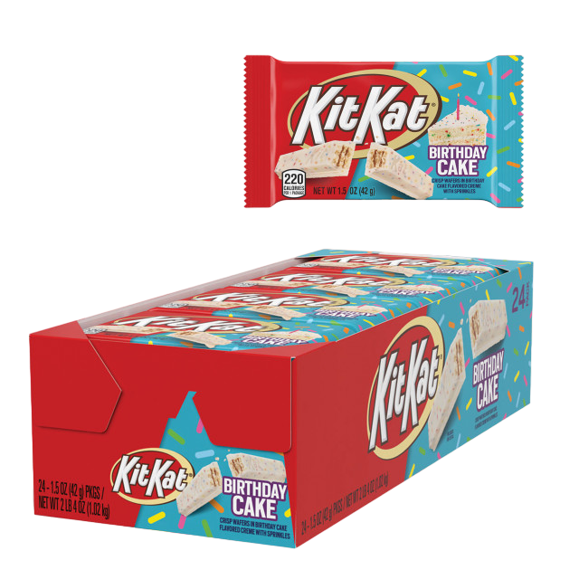 CANDY KIT KAT 24 x 42 GR GEBURTSTAGSKUCHEN