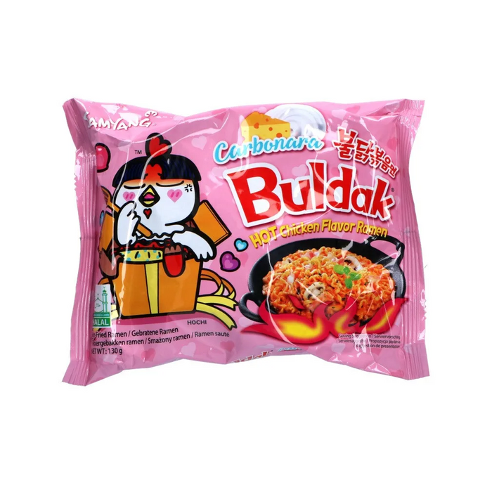 PDISH BULDAK 5 x 130 GR FIDEOS DE POLLO PICANTES A LA CARBONARA