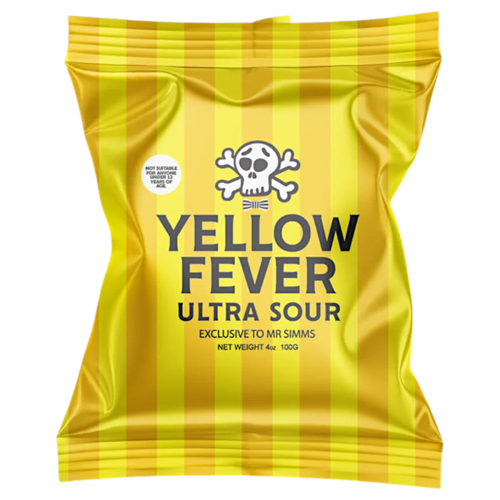 CANDY MR SIMMS 100 GR YELLOW FEVER ULTRA SOUR | 24 x 100g